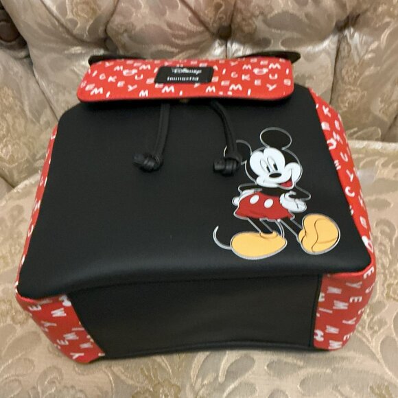 Mickey Mouse Loungefly Drawstring Backpack and Wallet Set - Picture 7 of 8
